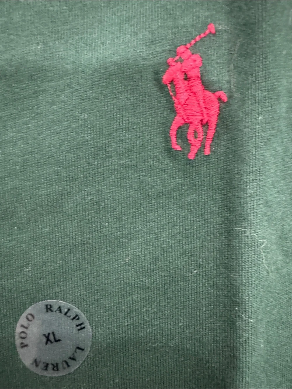 Polo by Ralph Lauren Forest Green Long Sleeve Crewneck Tee with Res Pony